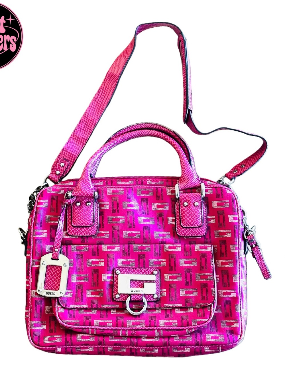 Y2K 2000s style Guess laptop bag